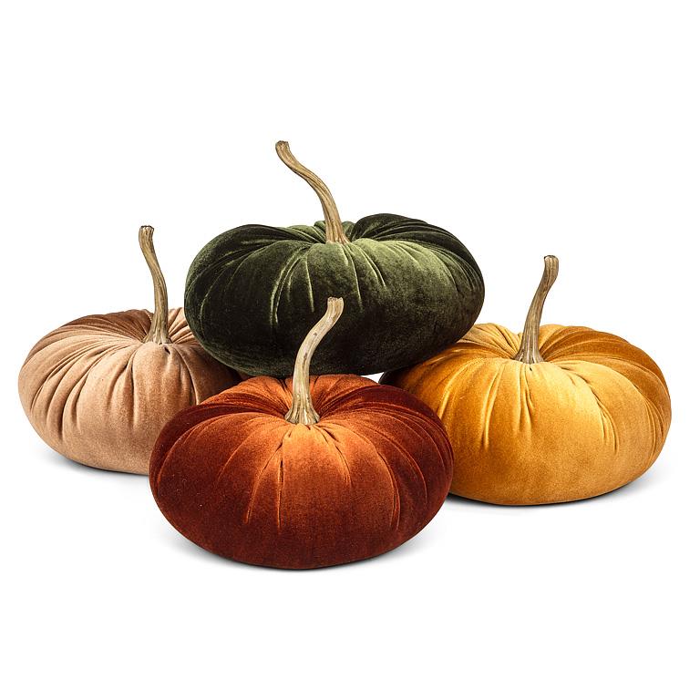 Lg Velvet Pumpkin