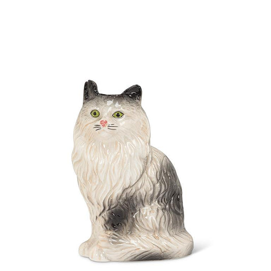Sitting Persian Cat Bud Vase