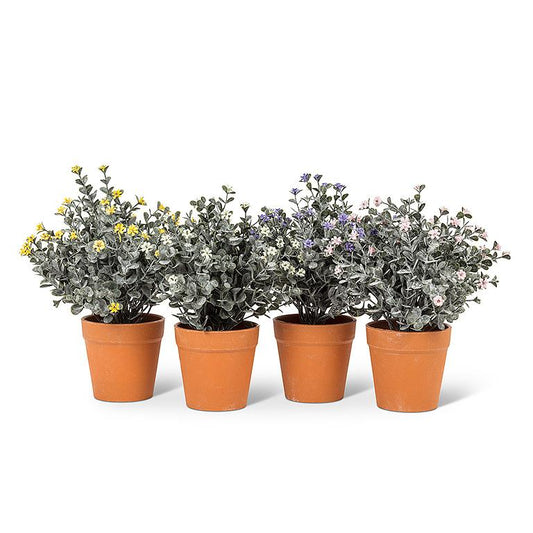 Floral Spray Plant Pot