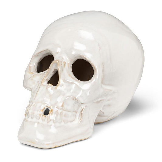 Lg Skull-WhIte-7"