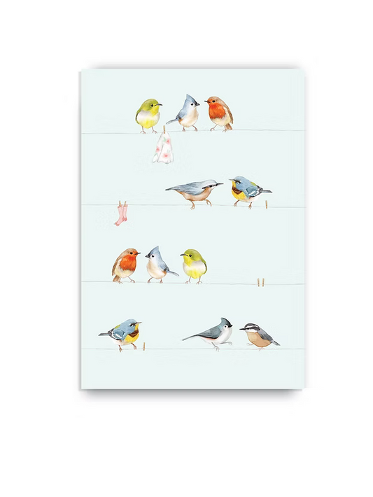 Birds on a Clothesline Notebook