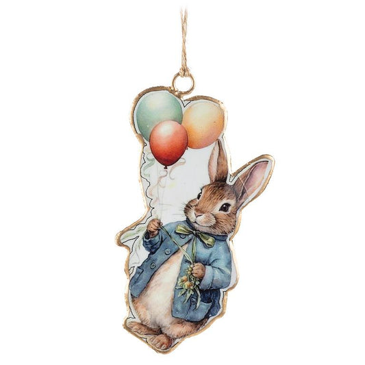 Easter Rabbit w/Balloons