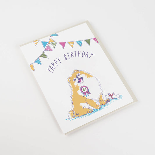 Card: Birthday Yappy Pom