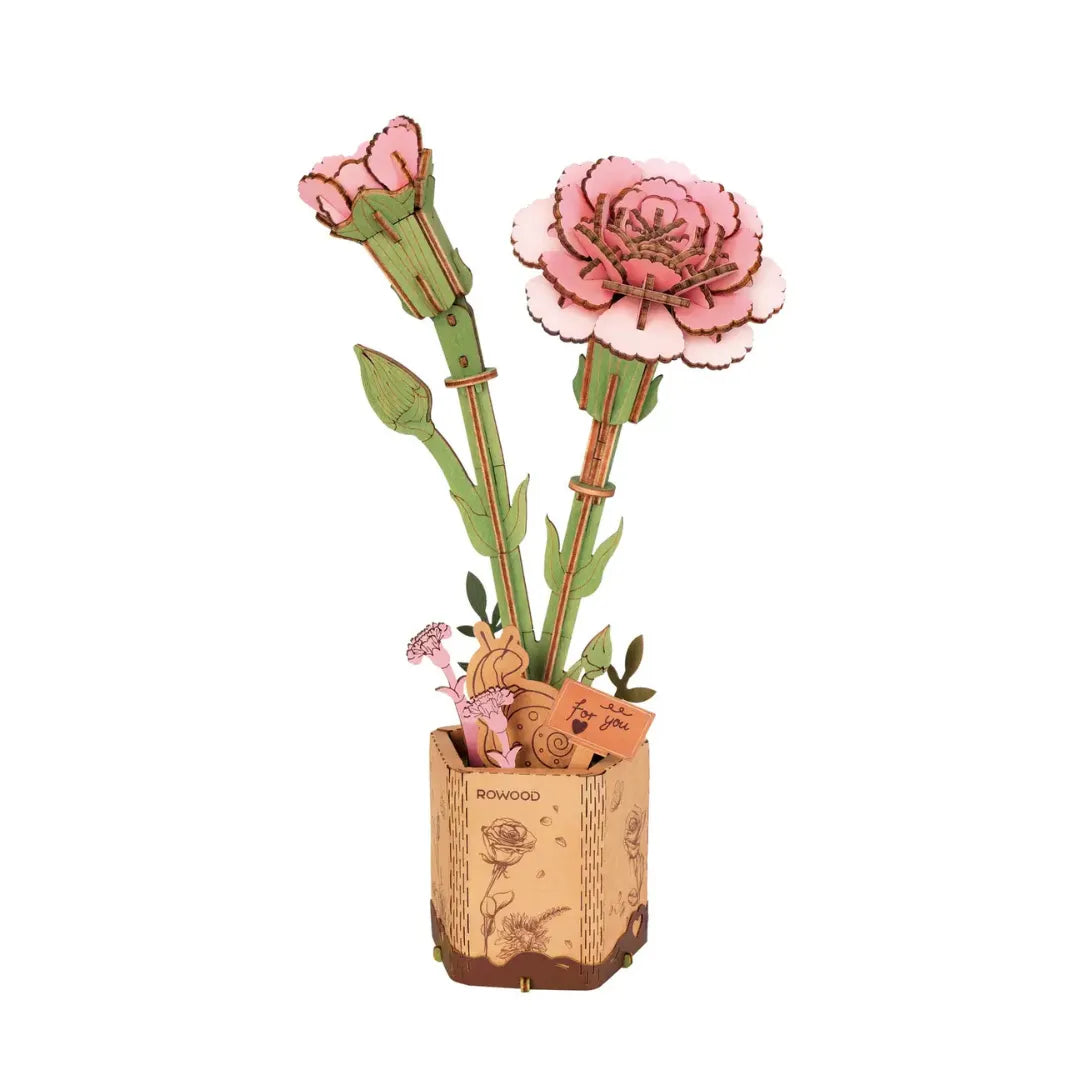 Pink Carnation 3D flower