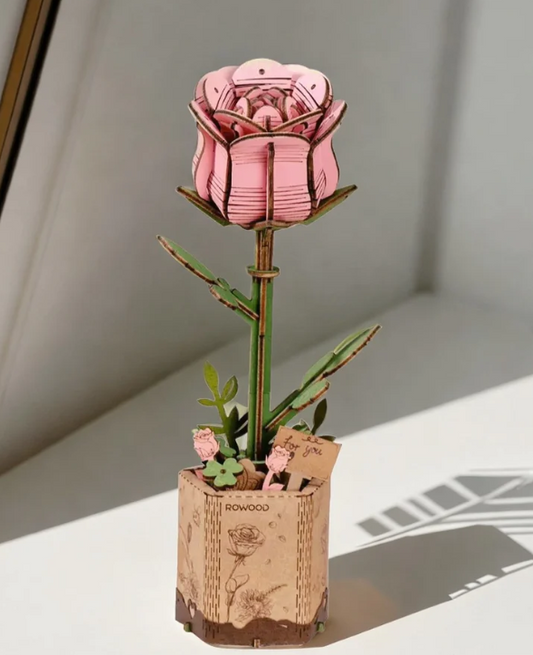 Pink Rose - 3D Flower