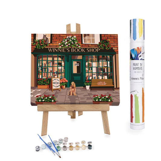 Autumn Bookshop Paint Kit 2024: 16x20