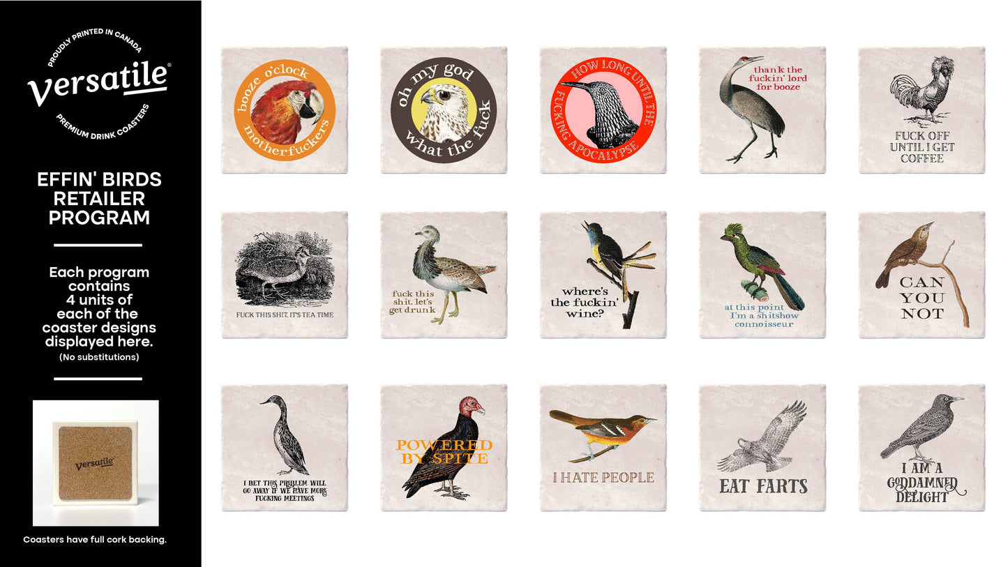 Effin' Birds Coasters