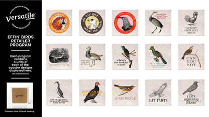 Effin' Birds Coasters