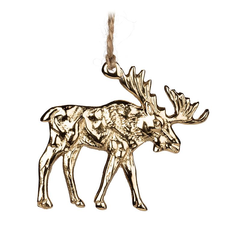 Simple Flat Moose Ornament