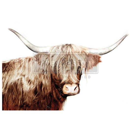 Decoupage Fibre- Majestic Moo