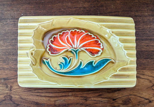 Ceramic Floral Ashtray Japan
