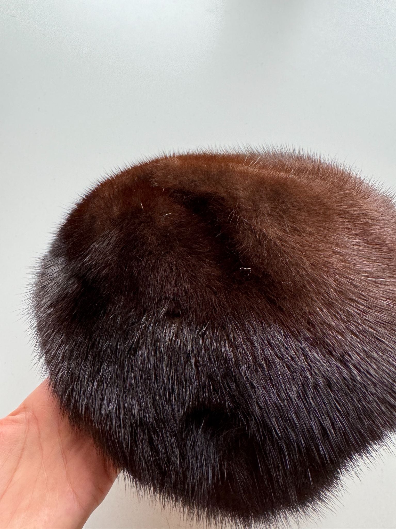 Vintage EATON'S Brown Mink Fur Hat - 6