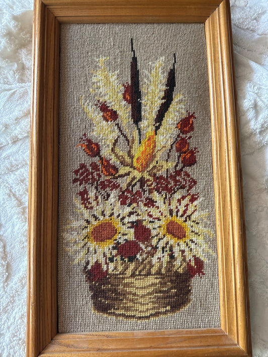 Flower needle point lg - 1