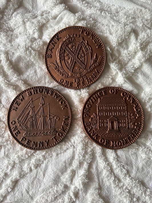 Coin replicas wall hangings x3 - 1