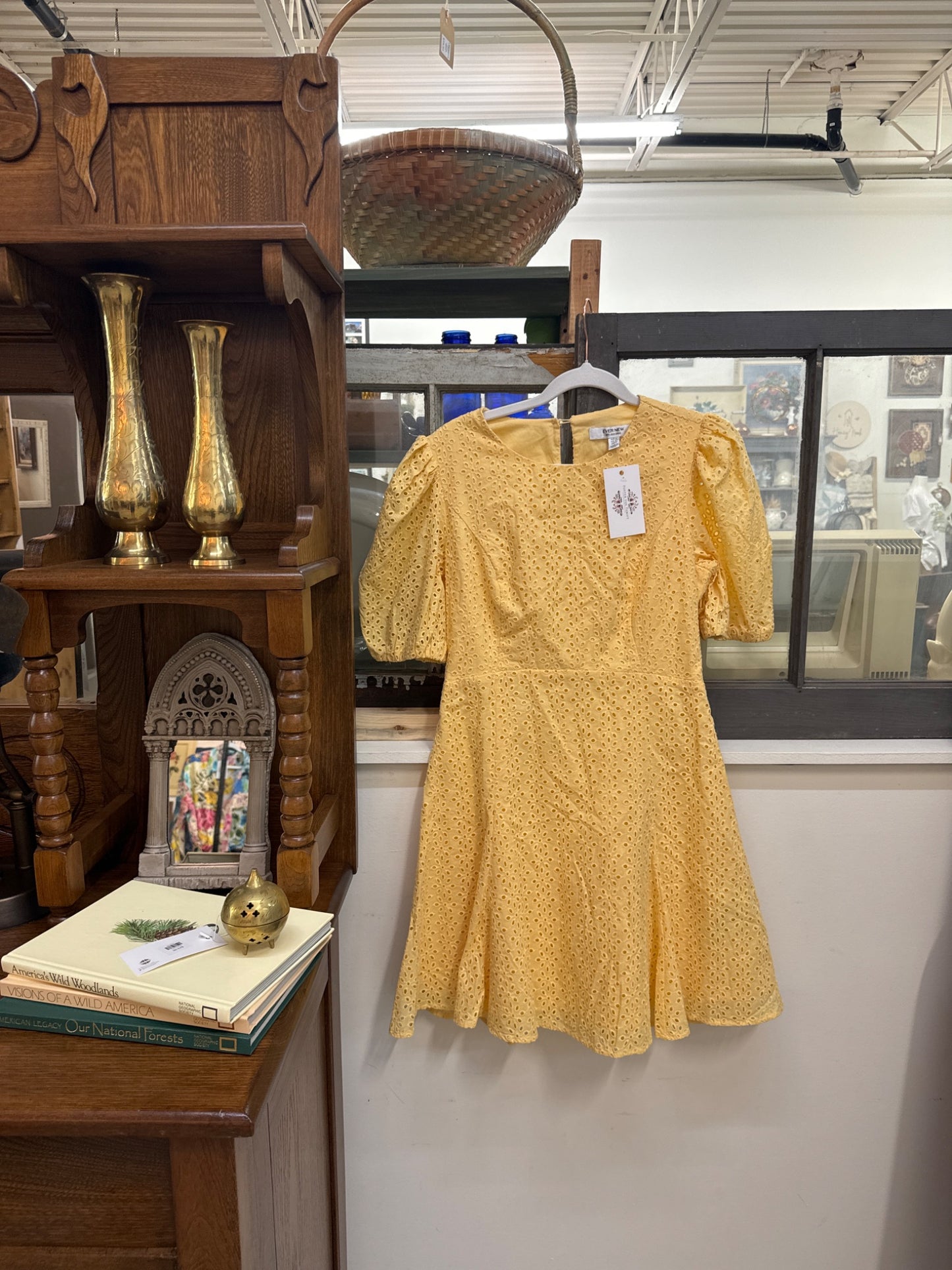 Evernew yellow lace dress 8 - 1