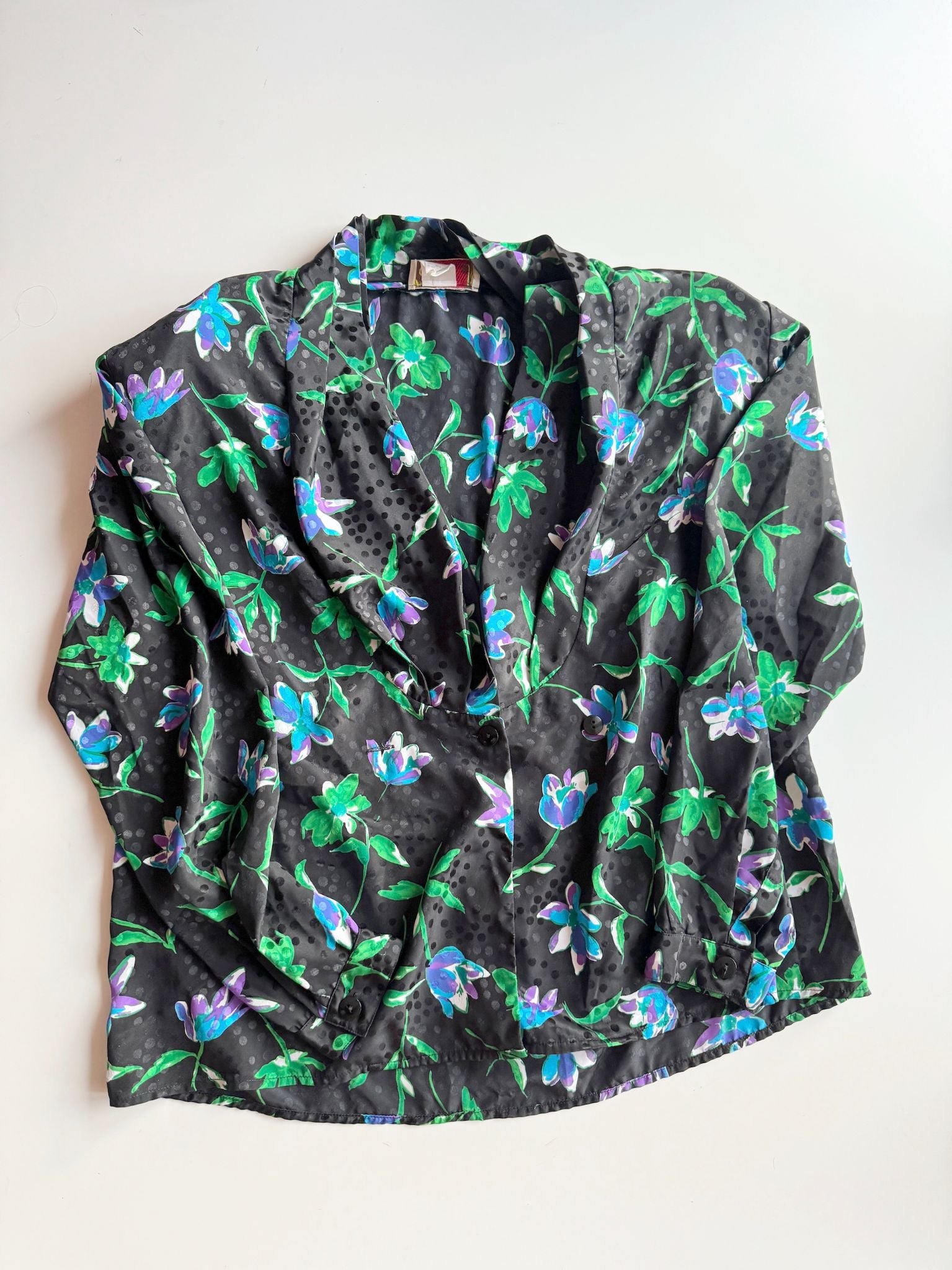 Vintage SUSAN J Blouse, Size 12 - 2