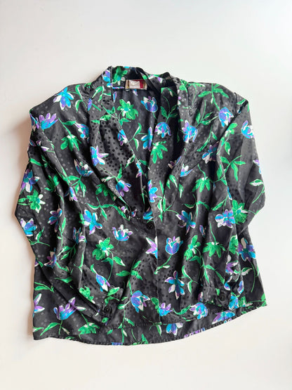 Vintage SUSAN J Blouse, Size 12 - 2