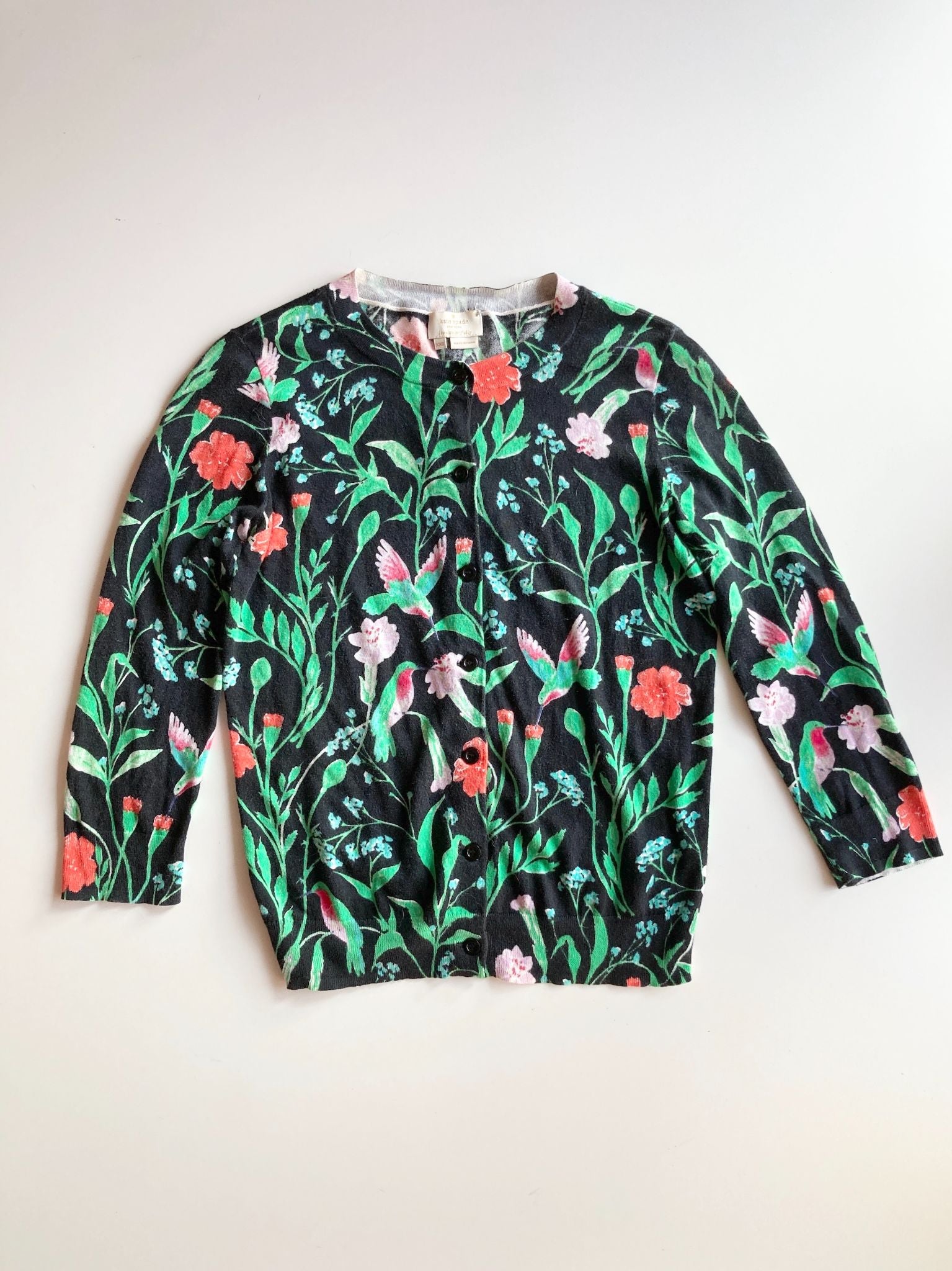 KATE SPADE Floral Cardigan, Size XXS - 4