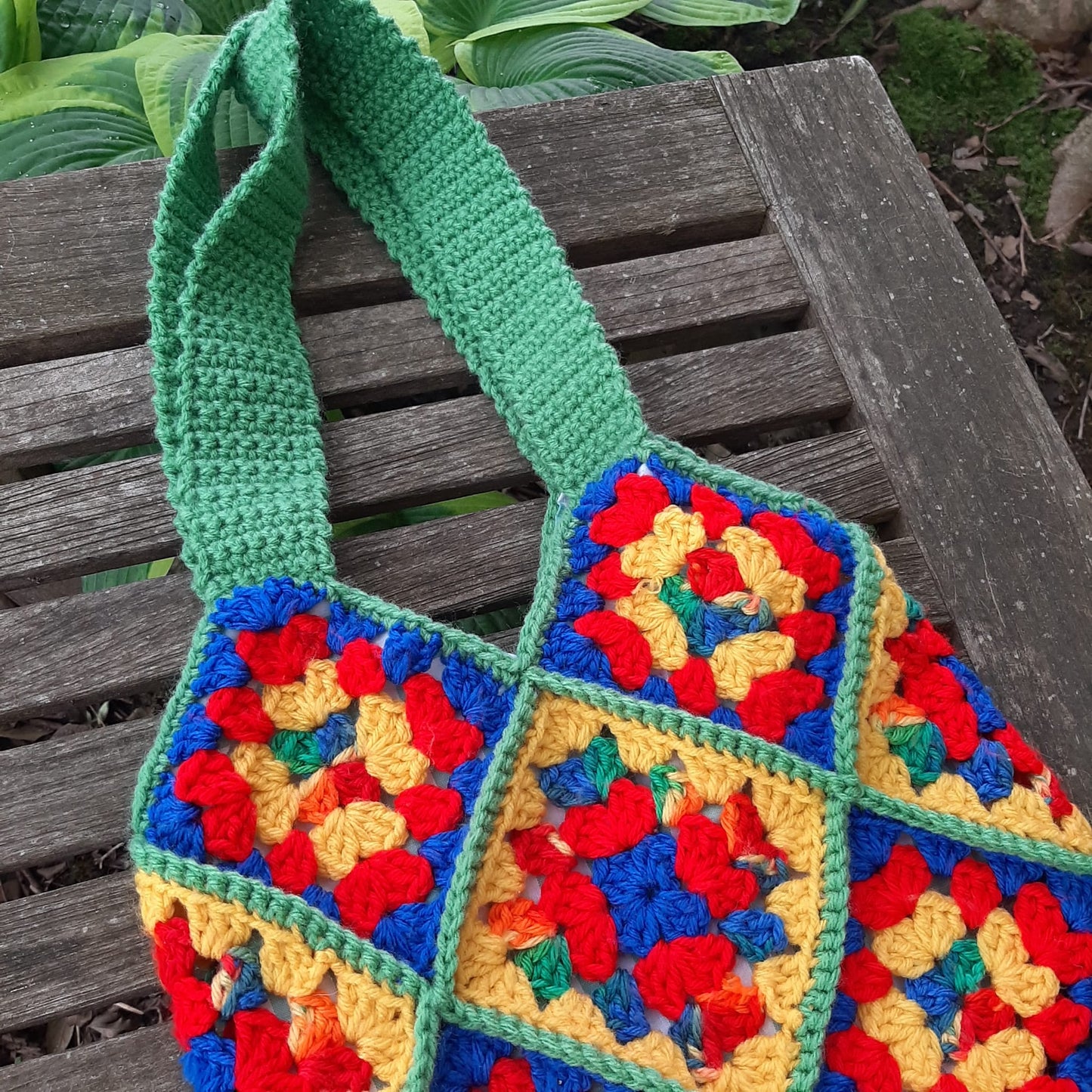 Vintage Granny Square Tote - 3