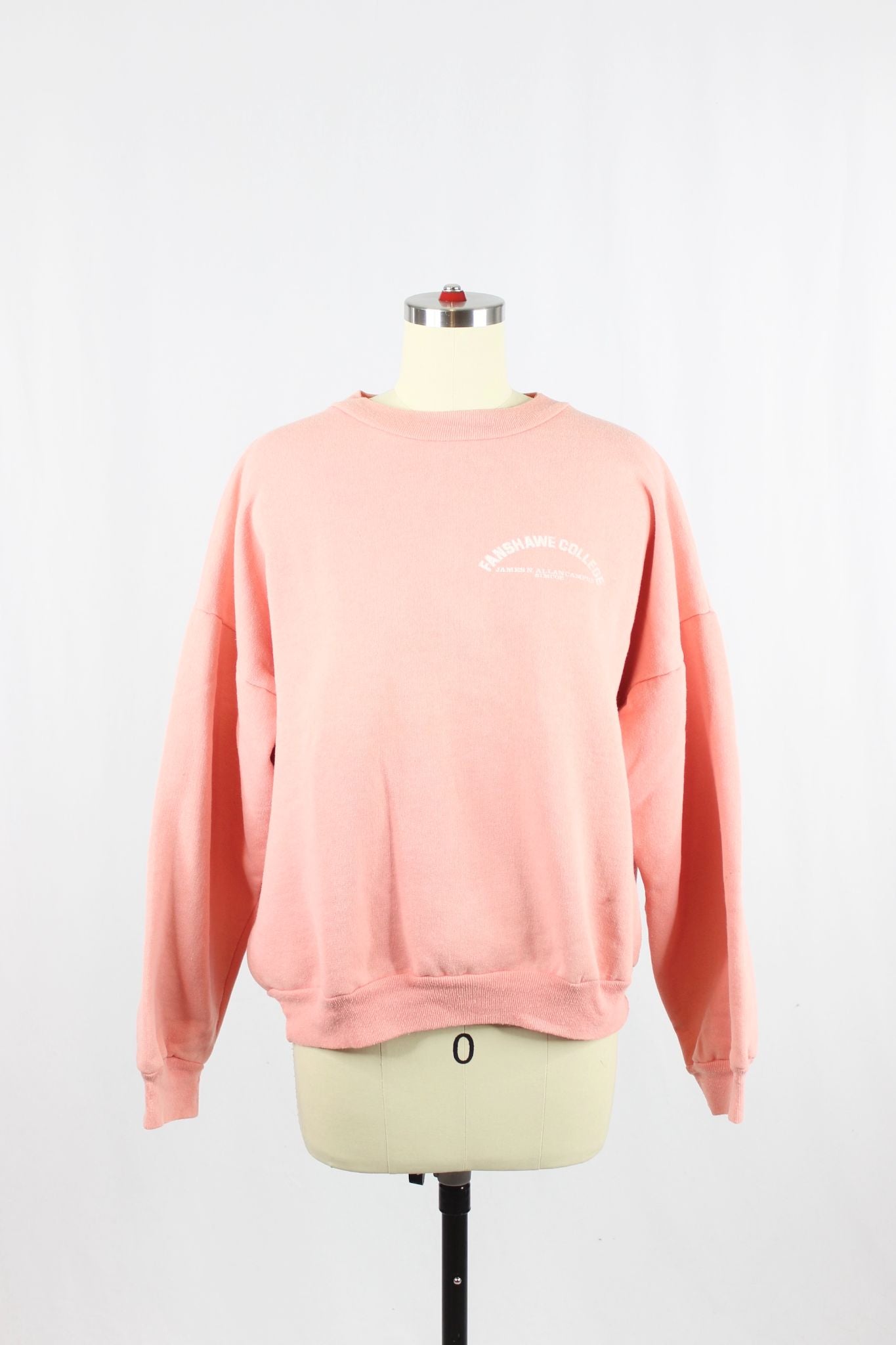 CLUB VICTORY Pink "Fanshawe College" Sweatshirt, Size L - 1