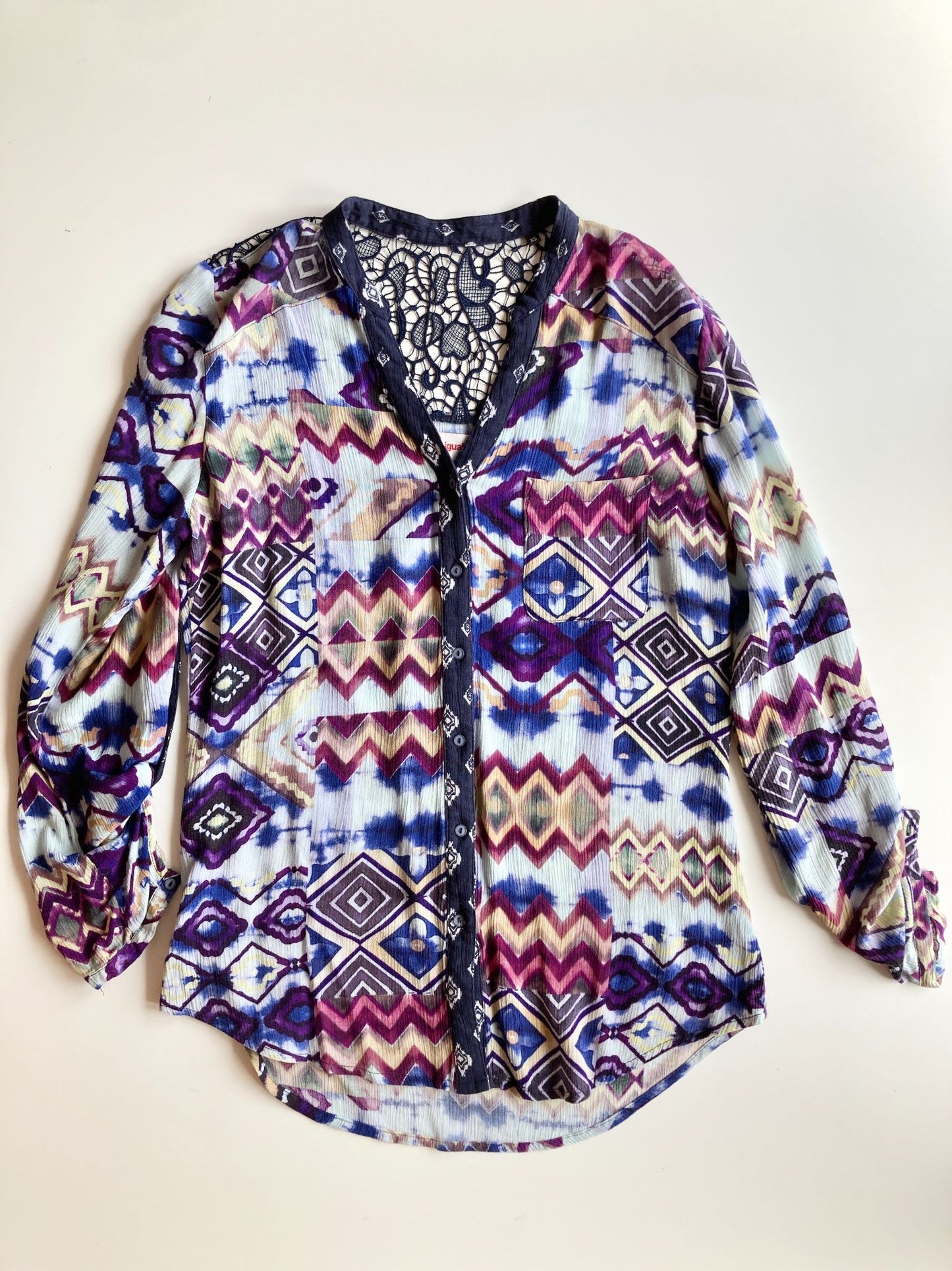 DESIGUAL Menorca Shirt, Size XS - 4