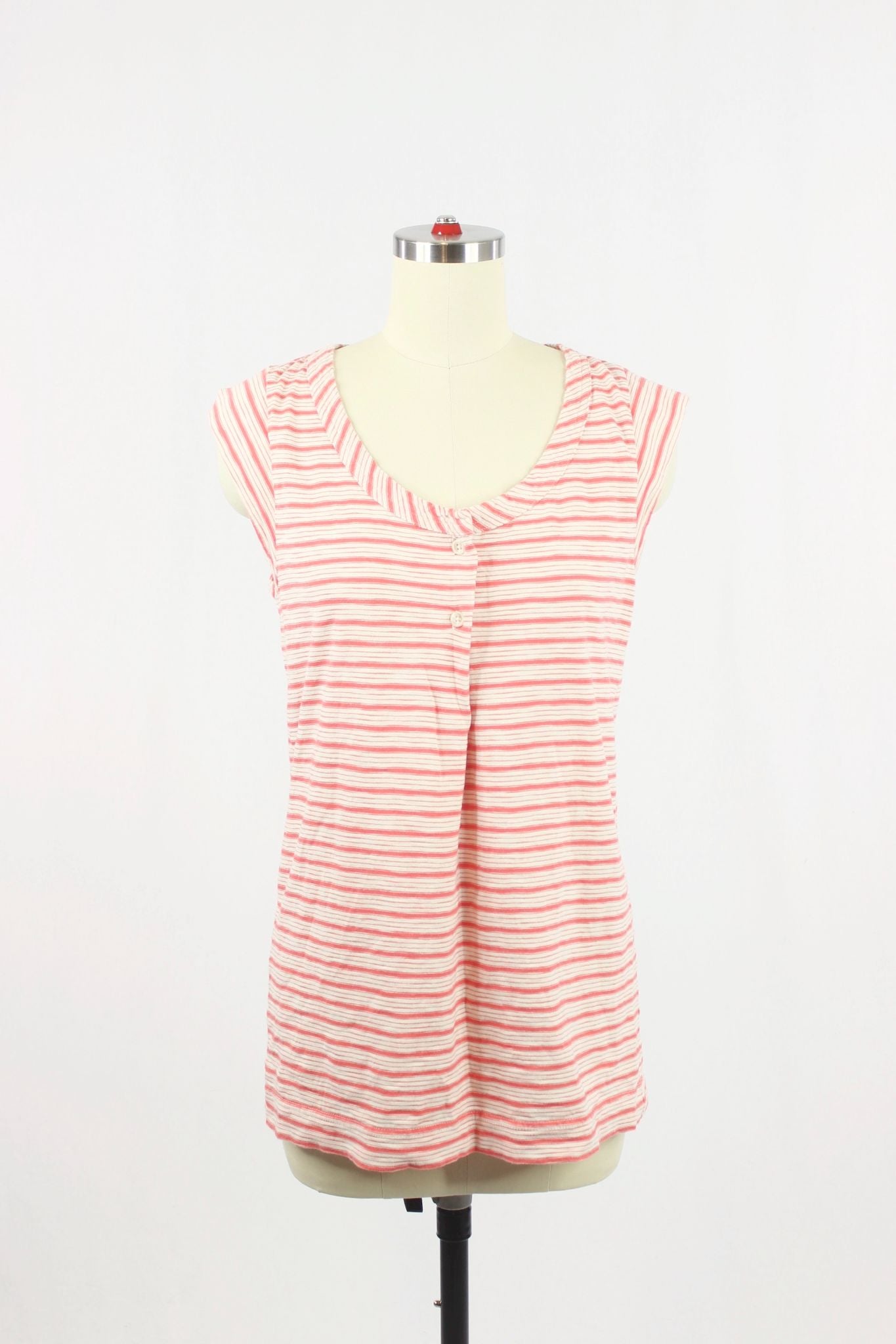 MARC BY MARC JACOBS  Striped Cotton Tank Top, Size S - 1