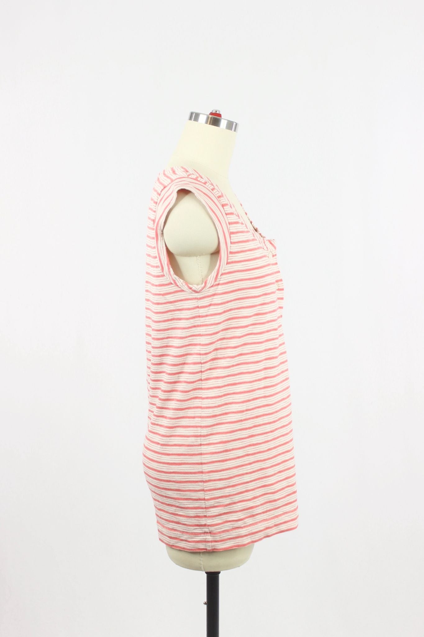 MARC BY MARC JACOBS  Striped Cotton Tank Top, Size S - 2