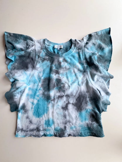 MICHAEL STARS Ariana Blue Tie Dye Top, Size S - 4