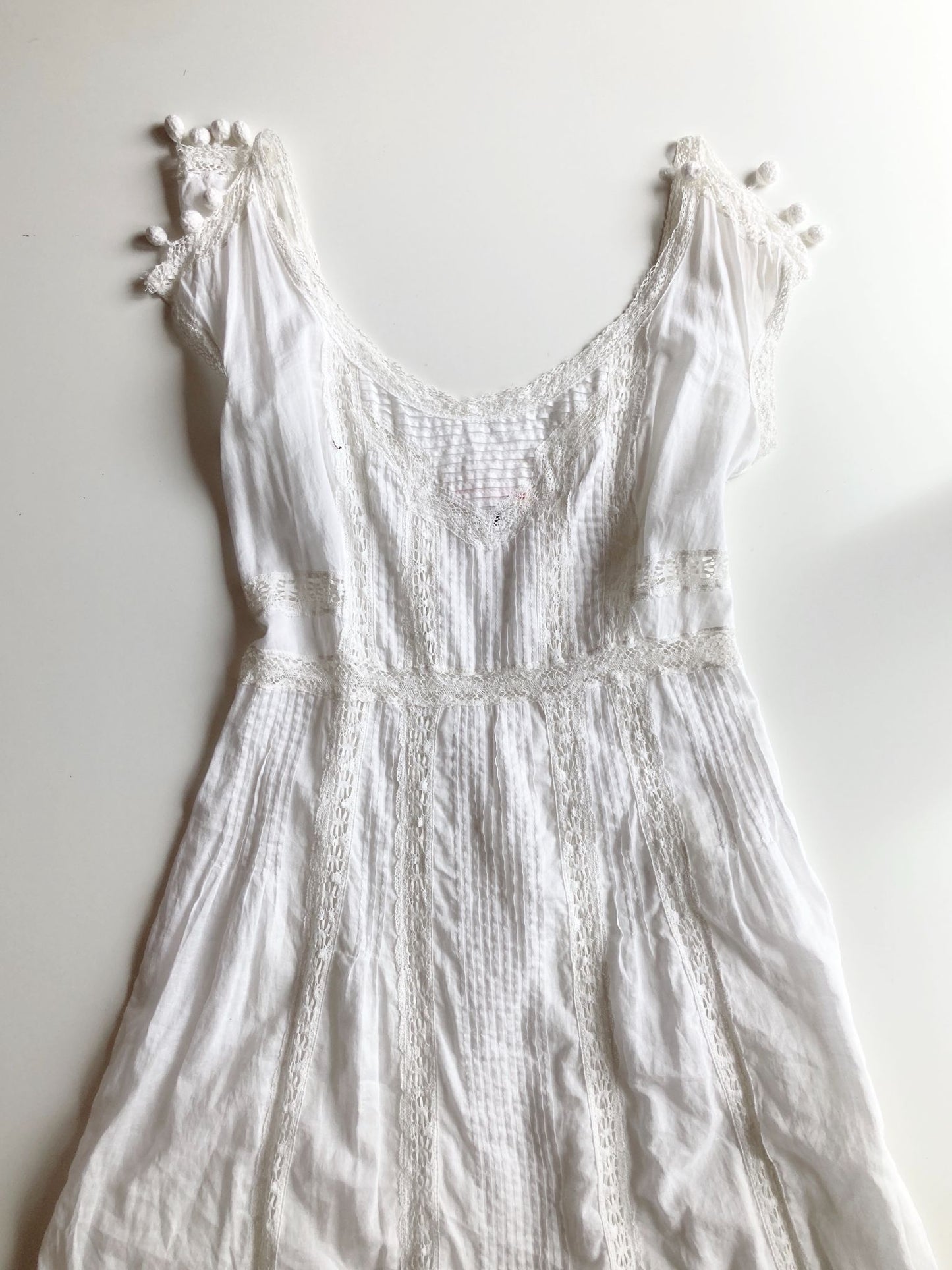 REBECCA TAYLOR White Cotton Maxi Dress, Size 2 - 5