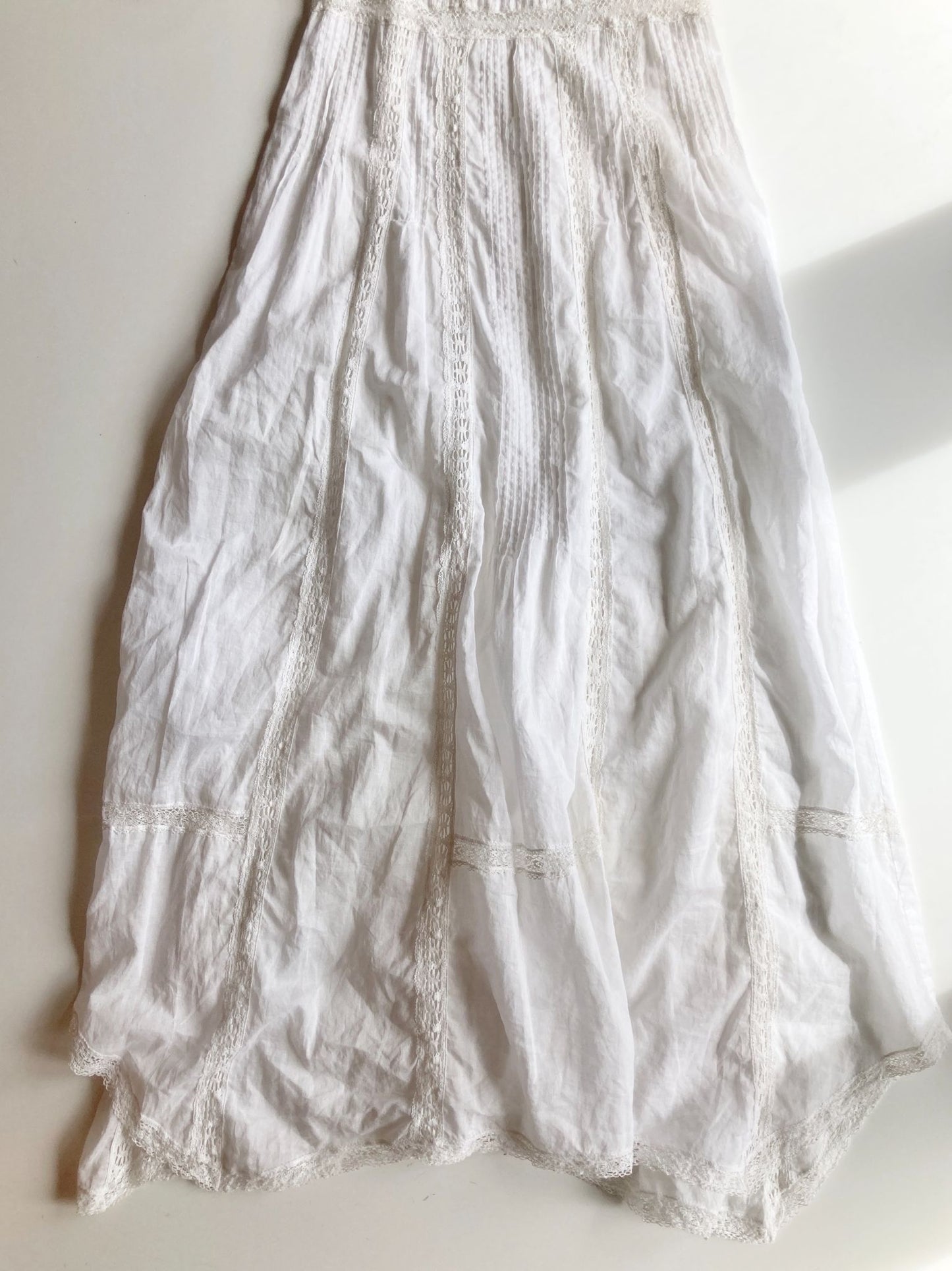 REBECCA TAYLOR White Cotton Maxi Dress, Size 2 - 6