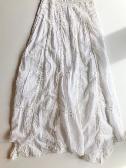 REBECCA TAYLOR White Cotton Maxi Dress, Size 2 - 6