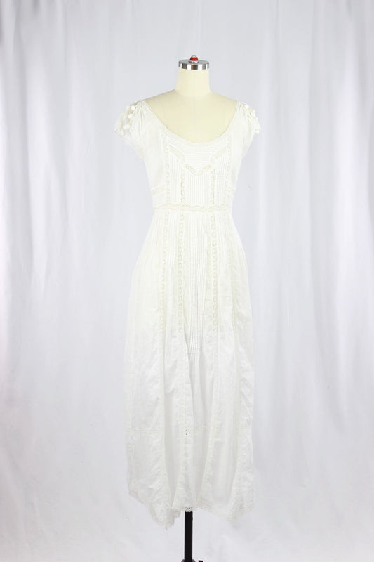 REBECCA TAYLOR White Cotton Maxi Dress, Size 2 - 1