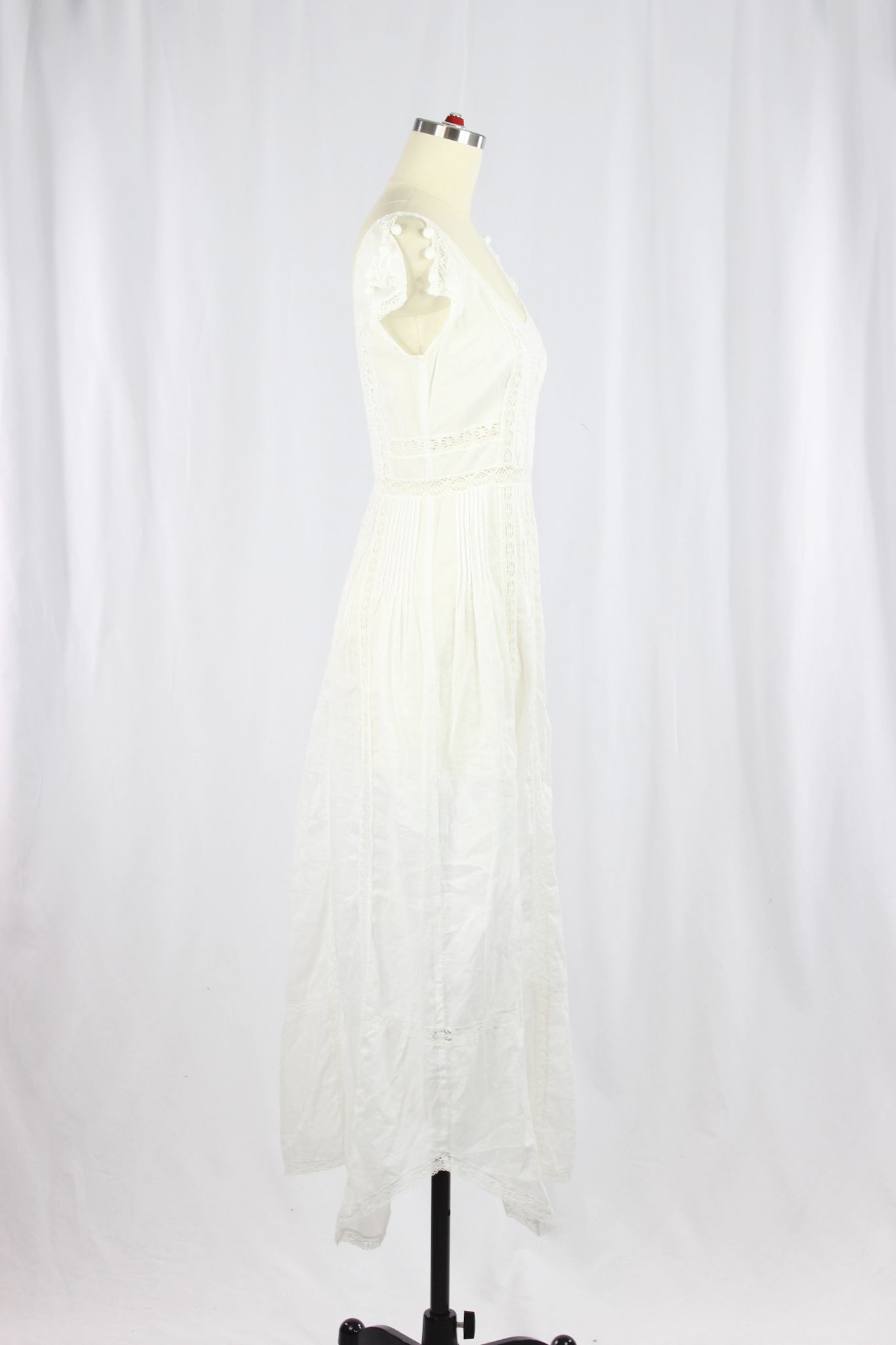 REBECCA TAYLOR White Cotton Maxi Dress, Size 2 - 2