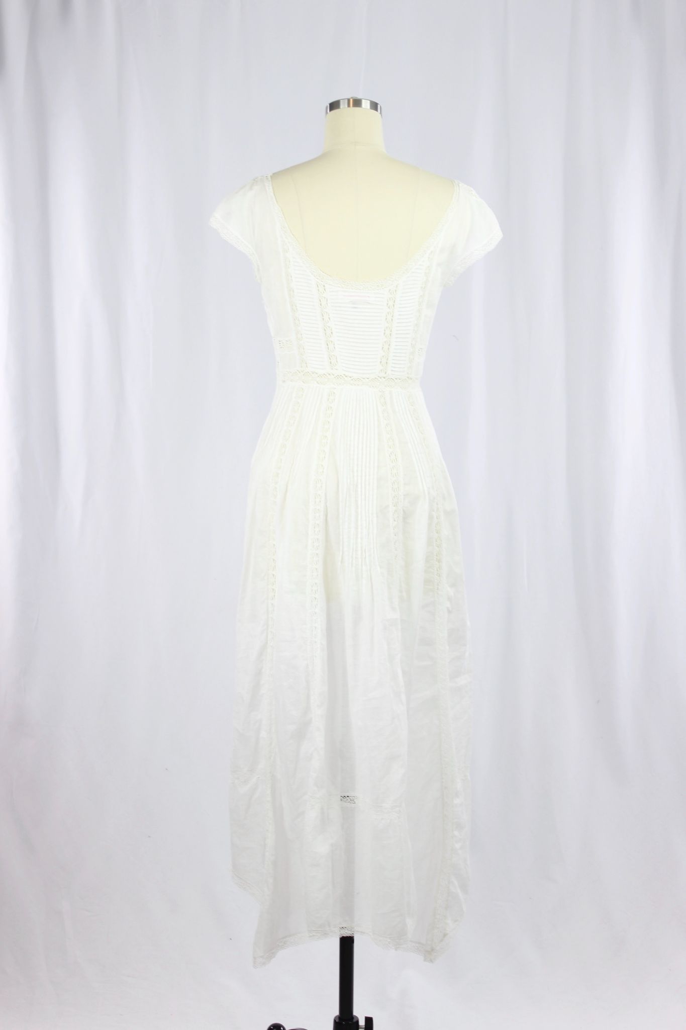 REBECCA TAYLOR White Cotton Maxi Dress, Size 2 - 3