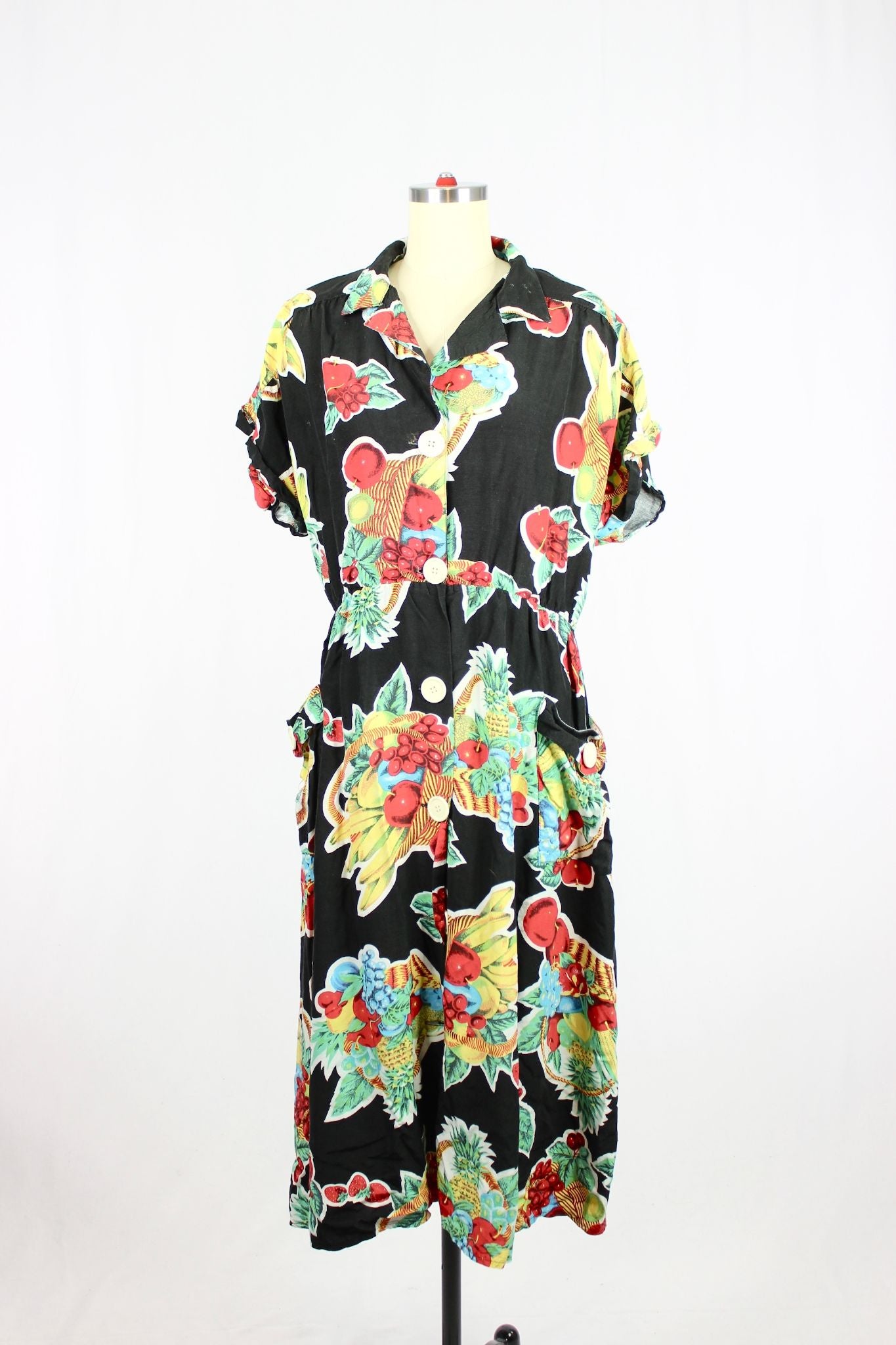 Vintage EXCLUSIVE Fruit Print Dress - 1