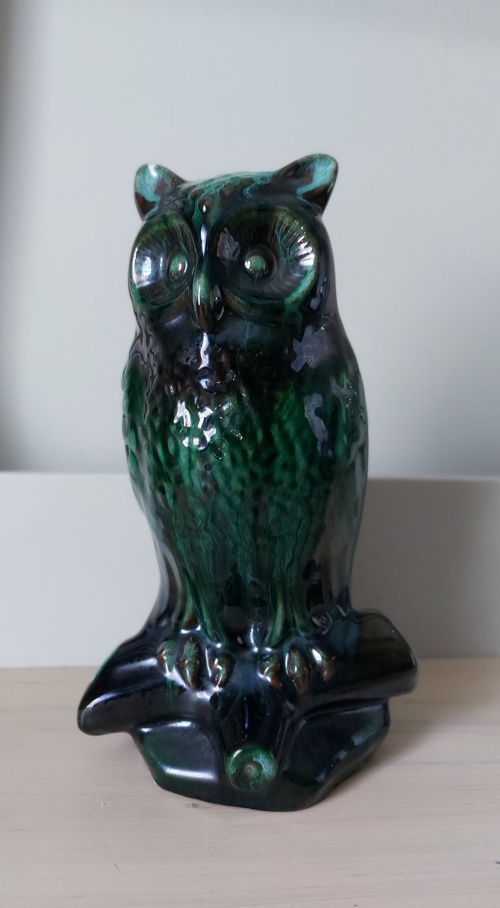 Pottery Owl Statue - 1