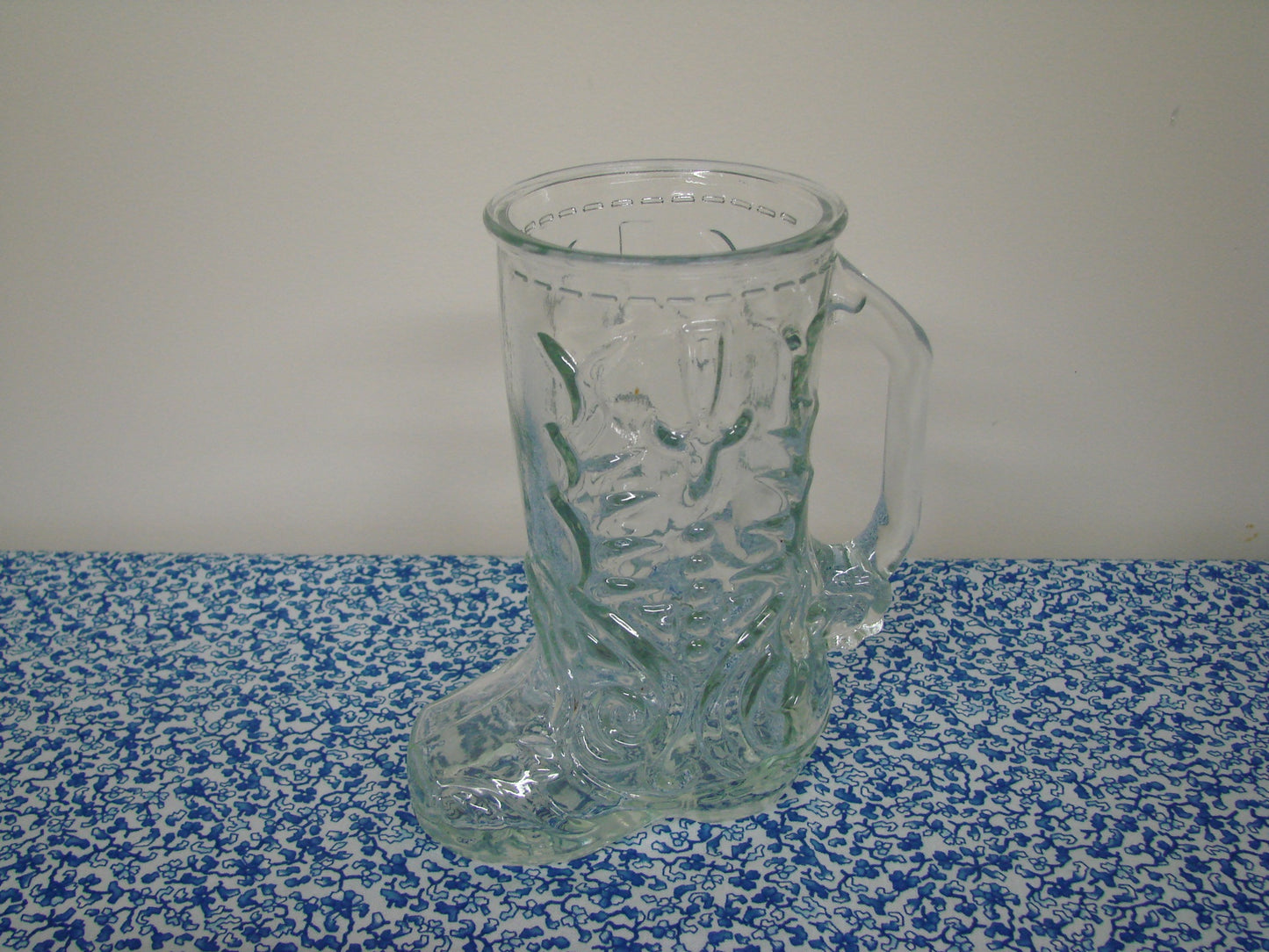 Libbey glass cowboy boot mug/beer stein - 1