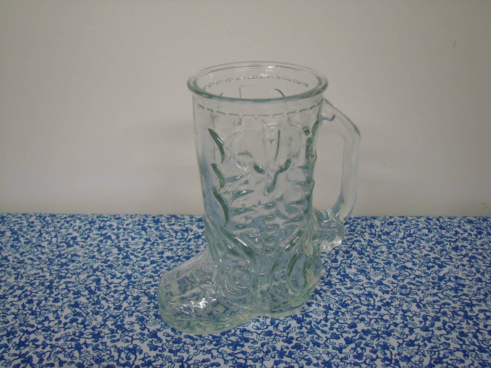 Libbey glass cowboy boot mug/beer stein - 1