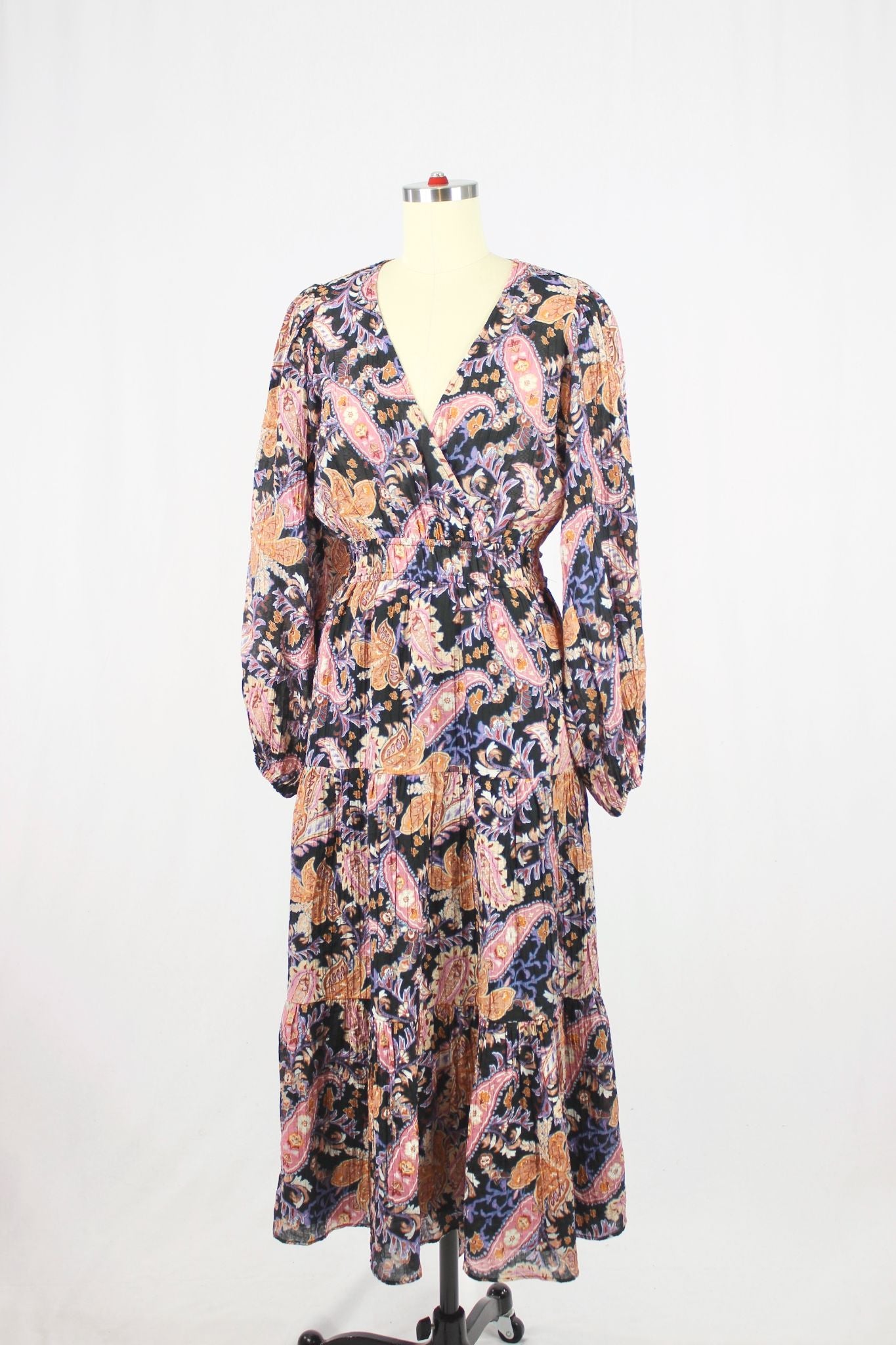 MINKPINK Celestia Floral Paisley Midi Dress, Size S - 1