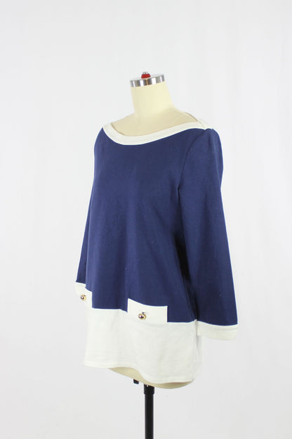 KATE SPADE Mazie Nautical Tunic, Size L - 4