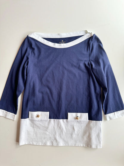 KATE SPADE Mazie Nautical Tunic, Size L - 5