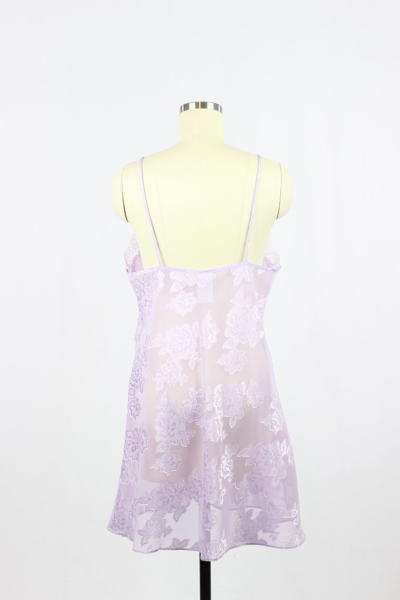 Vintage EXPRESSIONS Purple Slip Dress, Size M - 3