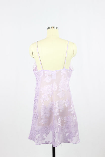 Vintage EXPRESSIONS Purple Slip Dress, Size M - 3