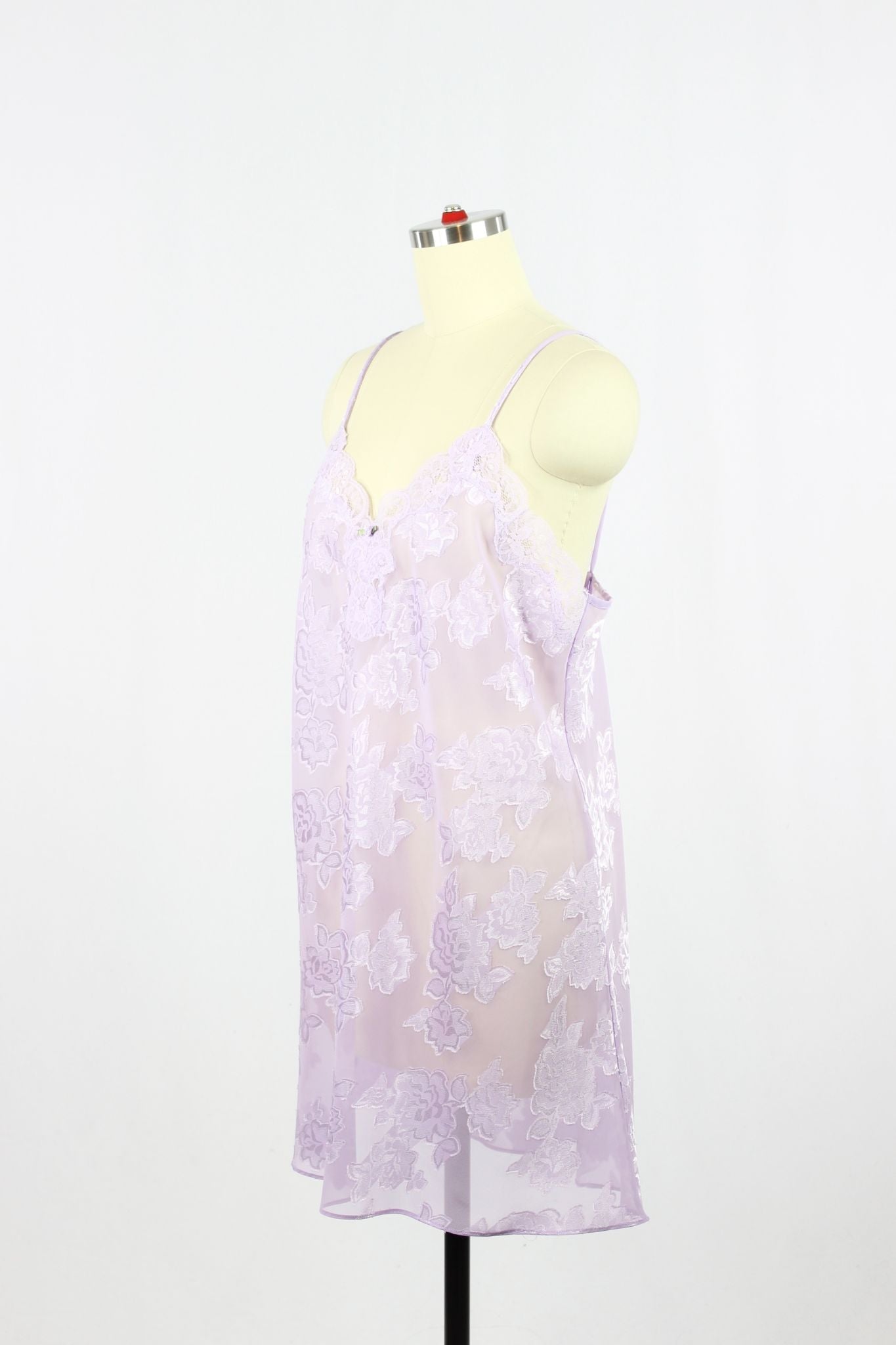 Vintage EXPRESSIONS Purple Slip Dress, Size M - 4