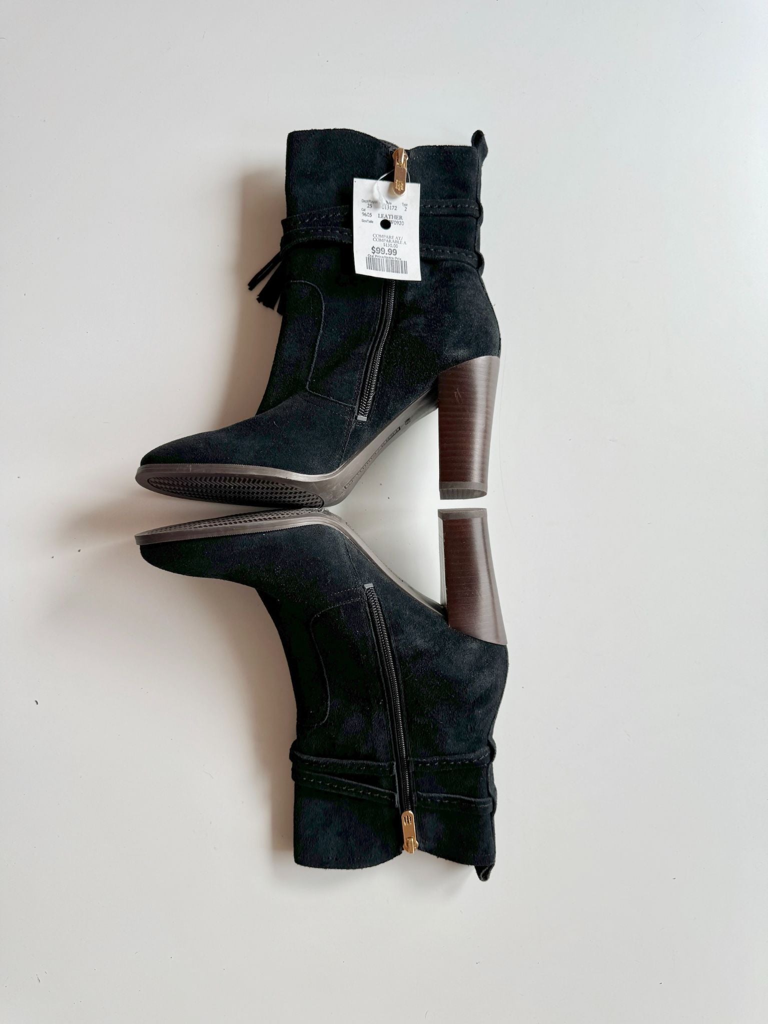 TOMMY HILFIGER Black Suede Boots - 2