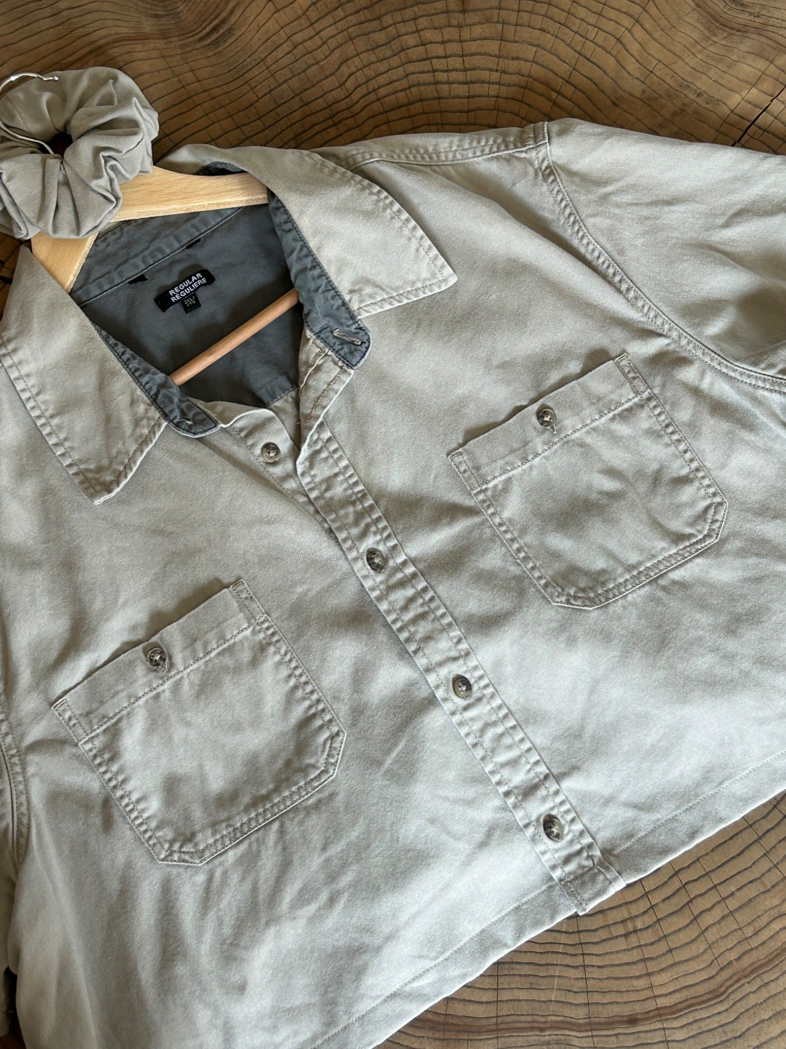 the classic khaki button down set - 1