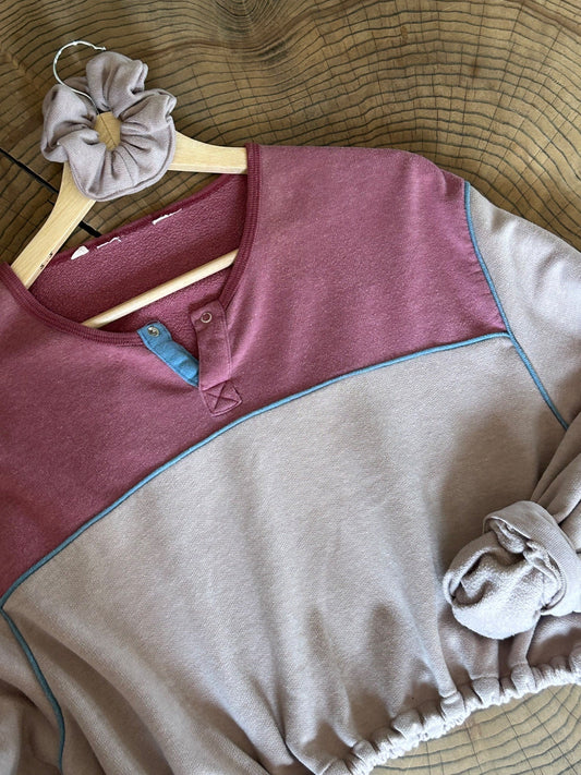 the colour block henley set - 1