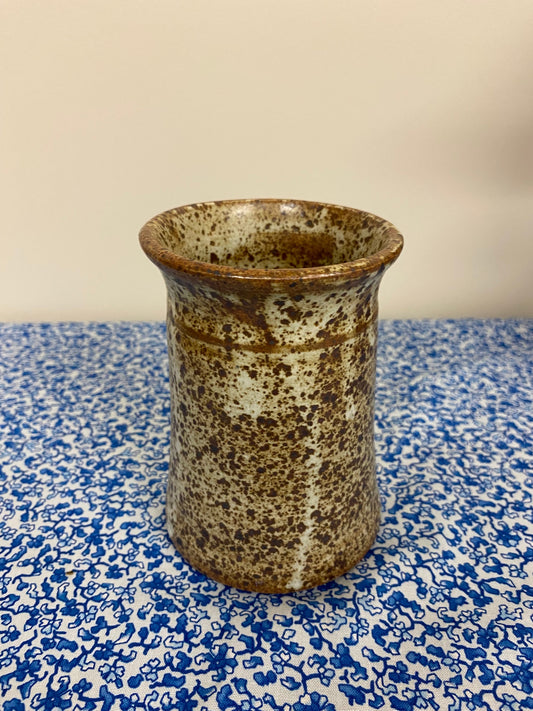 Speckled pottery small vase - 1