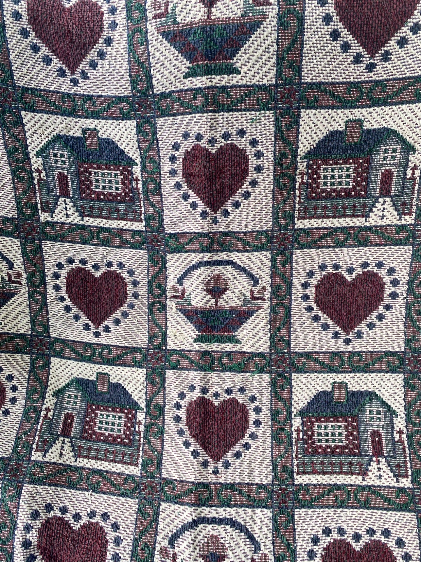 Hearts and Home/ Schoolhouse Vintage Throw - 2