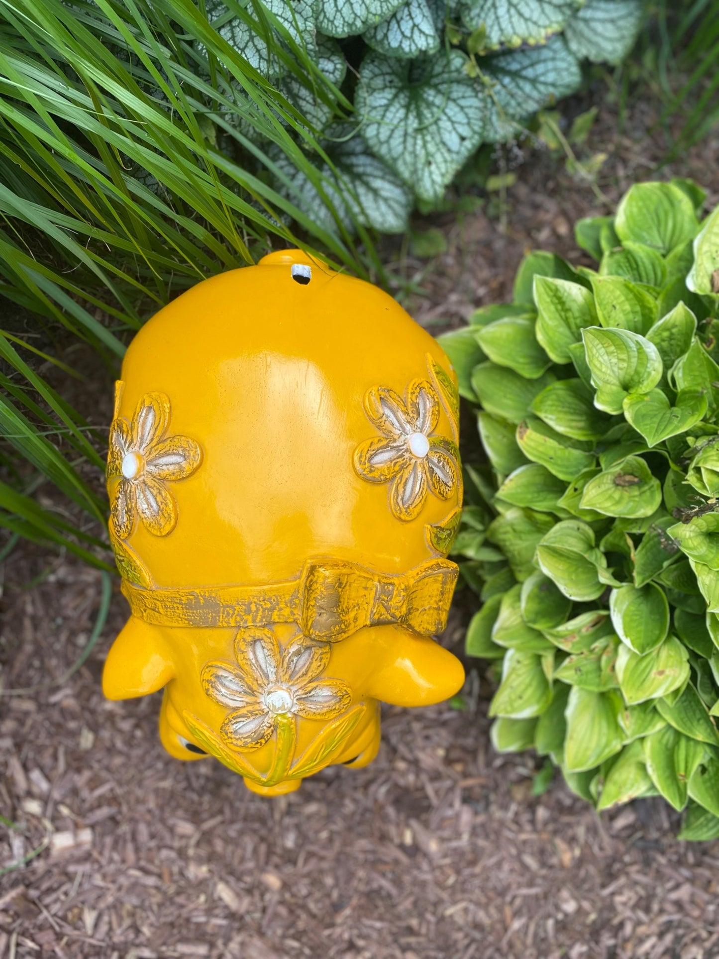 XL Vintage 60’s Chalkware Piggy Bank - 3